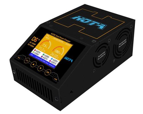 HOTA D6+ AC 300W DC 2X325W 2X15A Dual Channel Smart Battery Charger